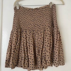 GANNI polka dot smock skirt